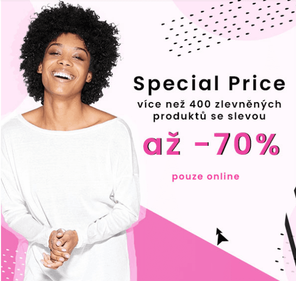 400 produktů Tezenis - sleva 70%