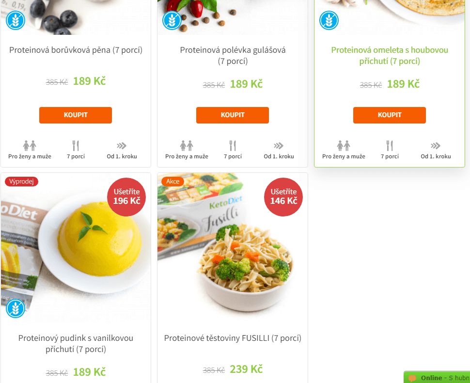Ketodiet - sleva 50% na vybrané produkty