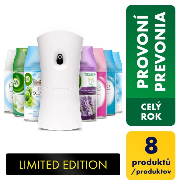 Air Wick strojek + 6 vůní á 250ml