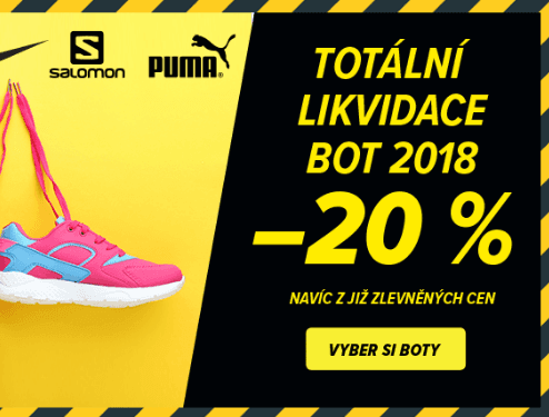 Extra sleva 20% na výprodejovou obuv 