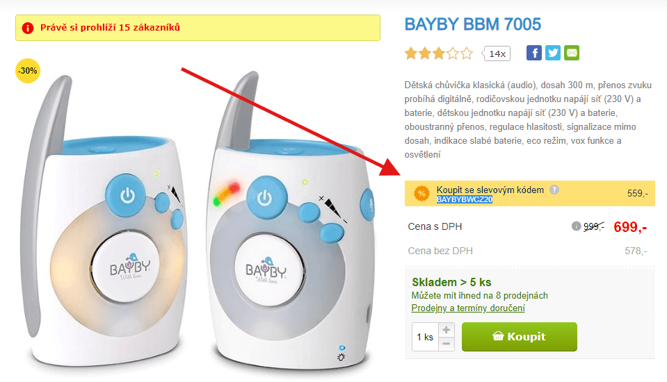 Dětská chůvička BAYBY BBM 7005