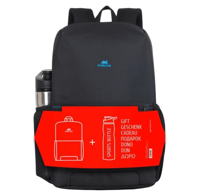 Batoh na ntb 15,6" Riva + láhev 750ml