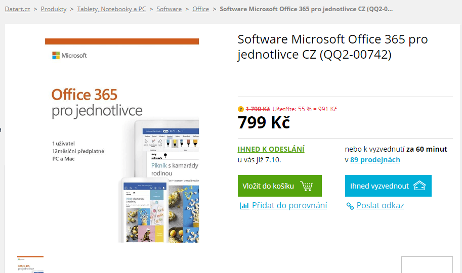 MS Office 365 pro jednotlivce