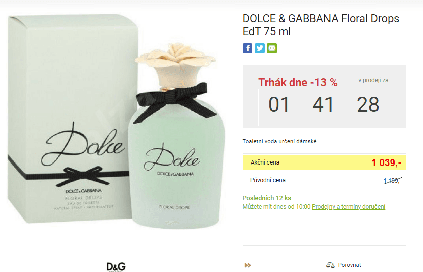Dámský parfém Dolce&Gabbana 75 ml