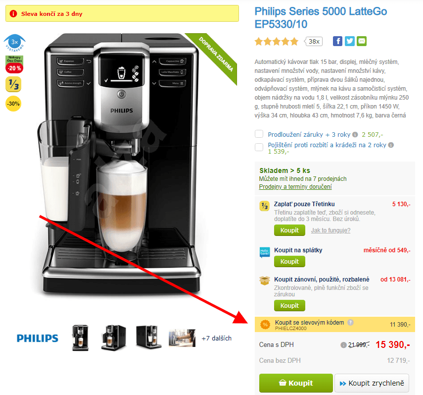 Plnoautomat na zrnkovou kávu Philips