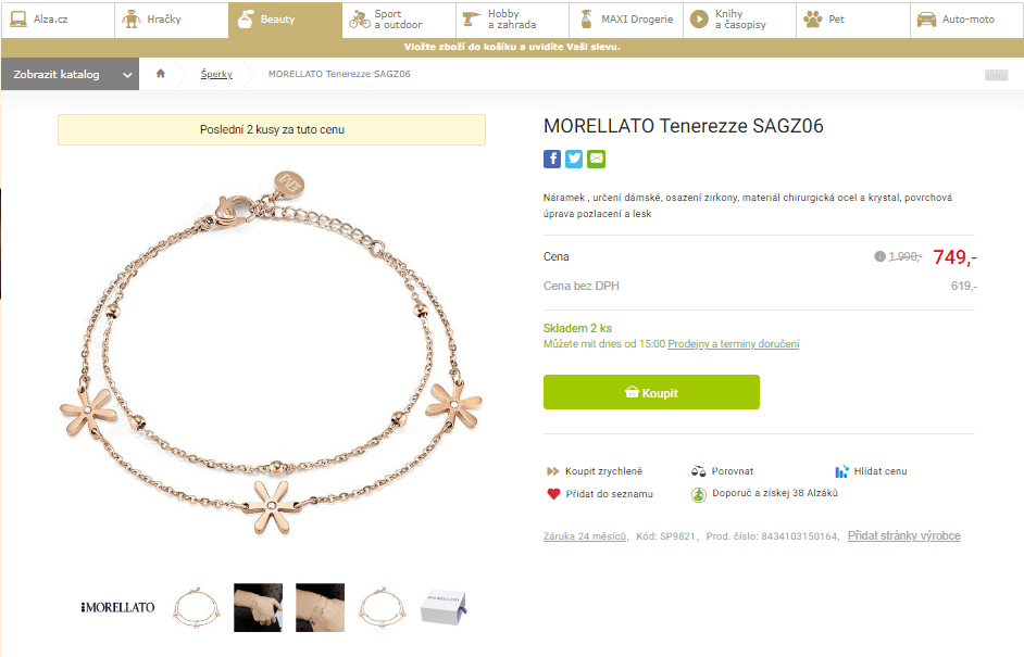 Náramek Morellato Tenerezze SAGZ06