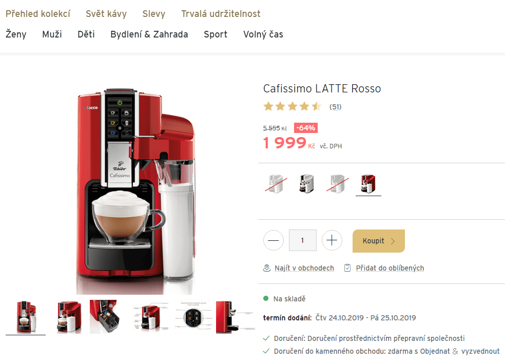 Kávovar Tchibo Caffisimo Latte