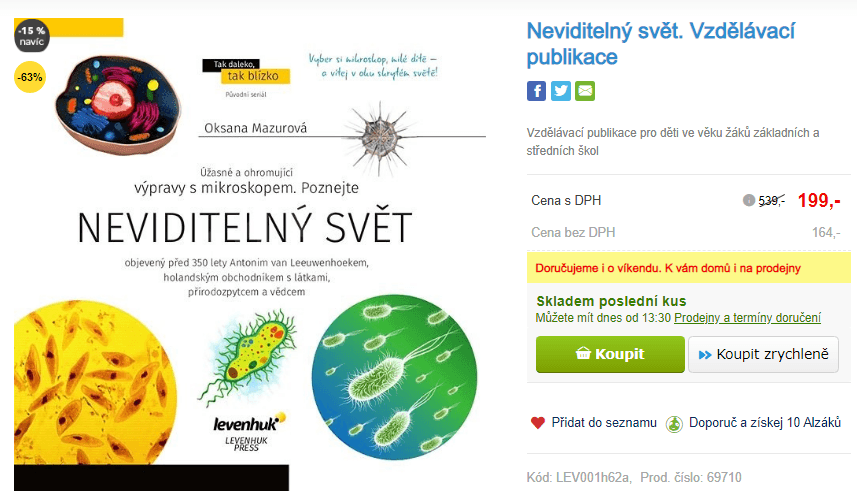 Vzdělávací kniha pro děti - Neviditelný svět 