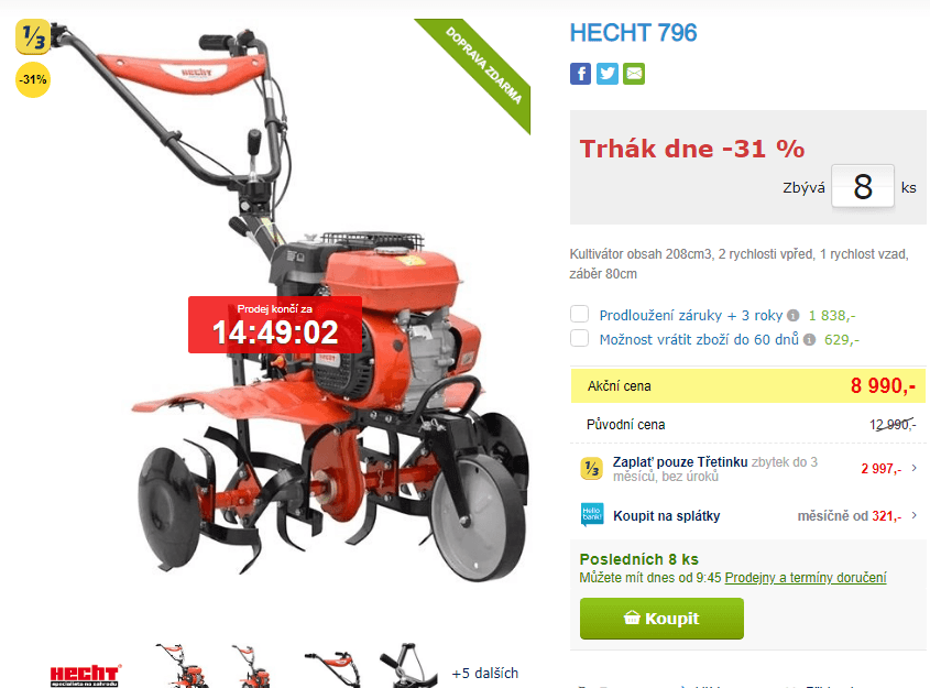 Kultivátor Hecht 796