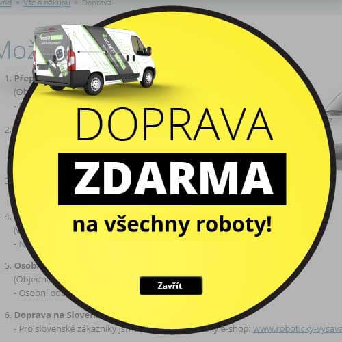 Roboticky-vysavac.cz - doprava zdarma