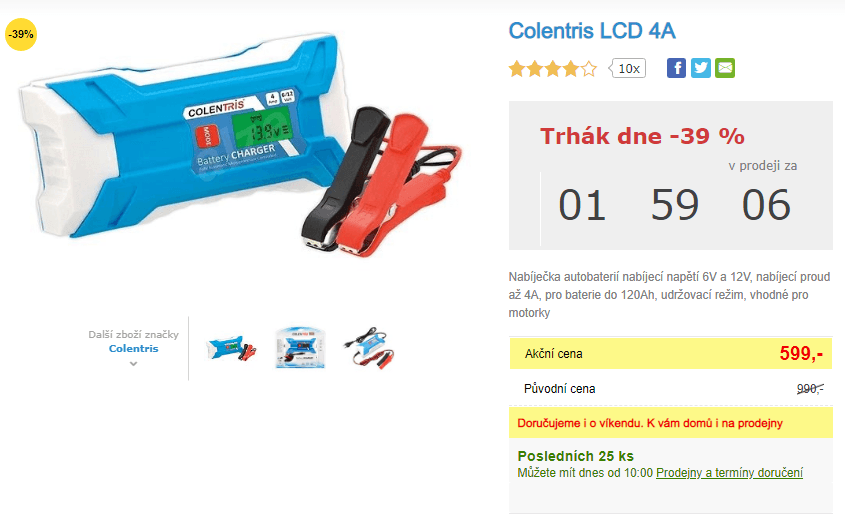 Nabíječka autobaterií Colentris 