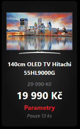 4K OLED TV, Smart, HDR, 140cm, Hitachi