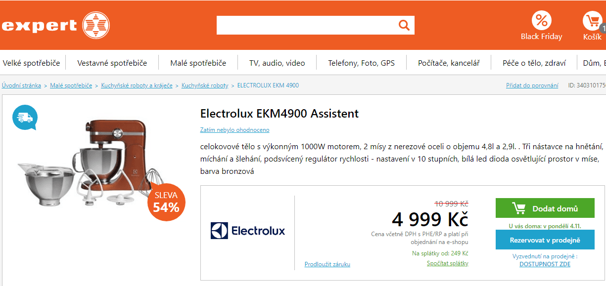 Kuchyňský robot Electrolux EKM 4900