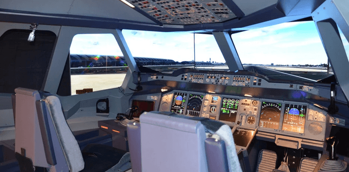 Let na simulátoru Boeing 737