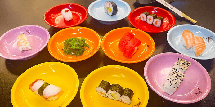 2,5 hodiny running sushi 