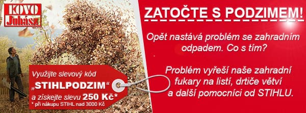 Sleva 250,- Kč na pomocníky STIHL