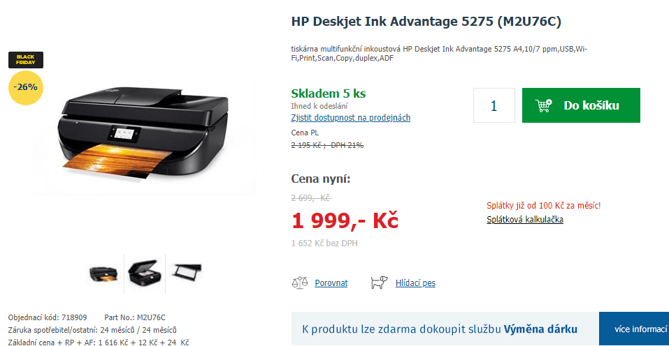 Barva, multifunkce, Wifi HP Deskjet