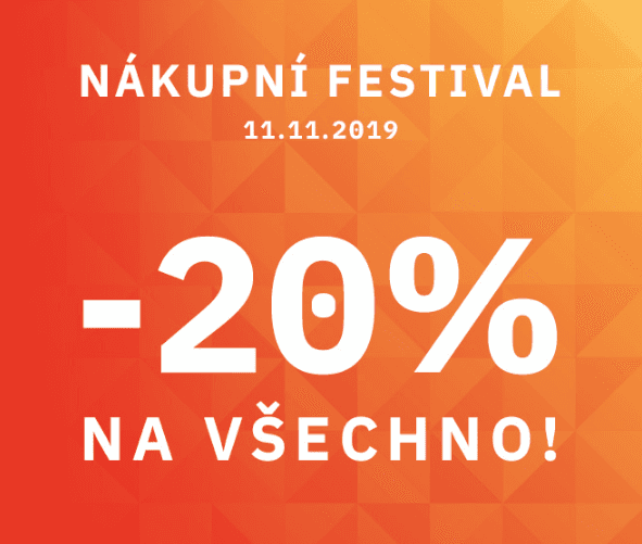 Extra sleva 20% na všechno