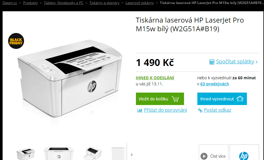 ČB laserová tiskárna Samsung, Wifi