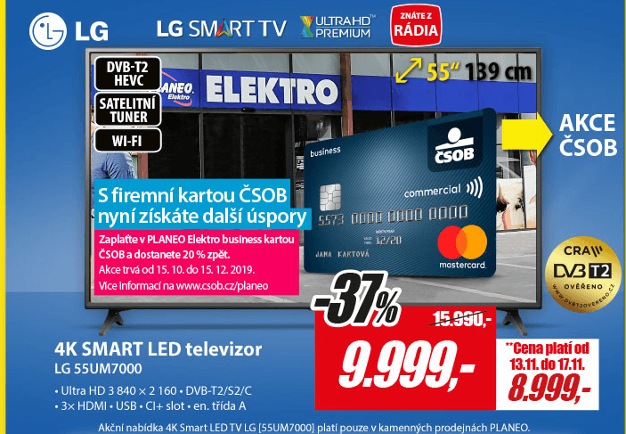 Ultra HD TV, HDR, Smart, 139cm, LG