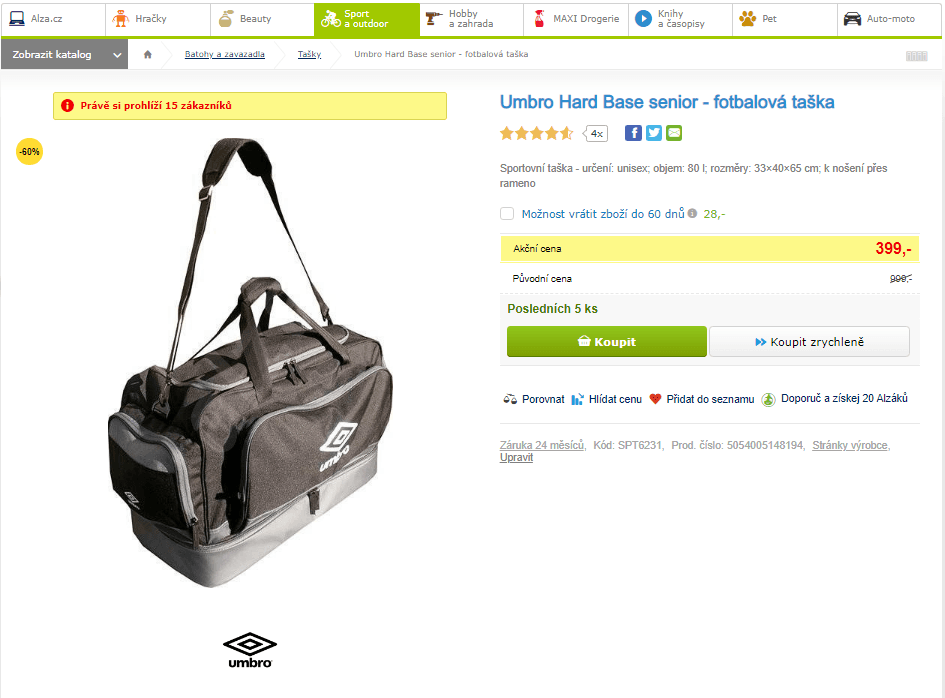 Sportovní taška Umbro Hard Base 80l