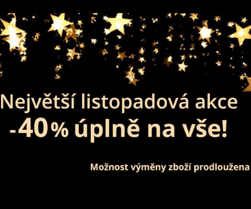 Sleva 40% na vše - spodní prádlo, župany atd.