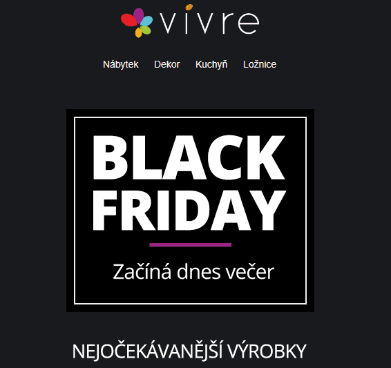 Vivre - Black Friday - slevy až 90%
