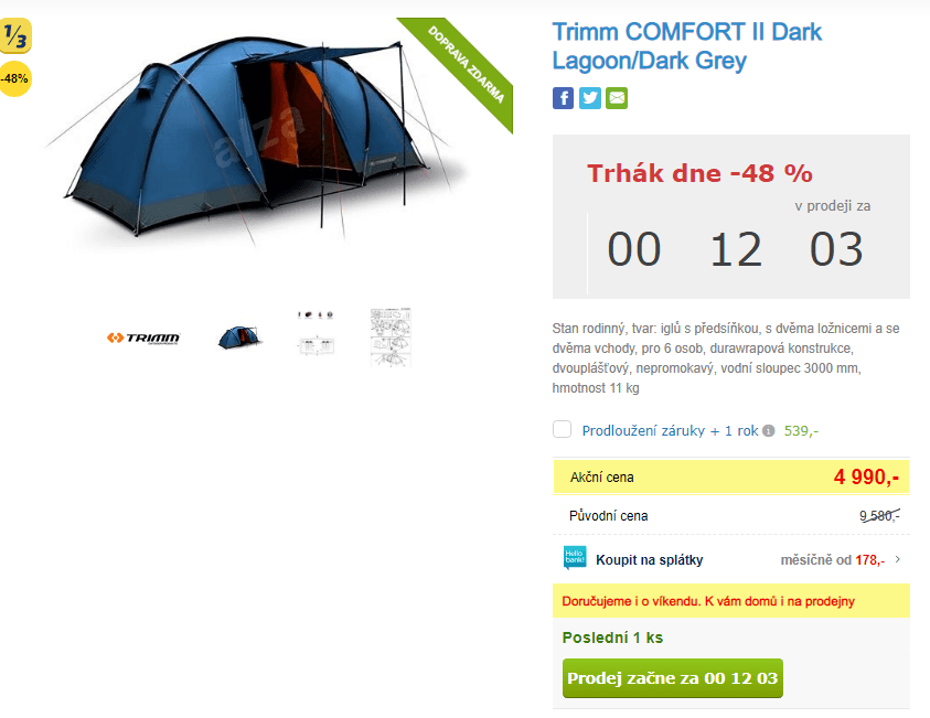 Stan pro 6 osob Trimm COMFORT II 