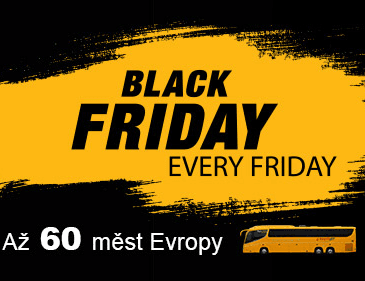 Black Friday na bus jízdenky do Evropy
