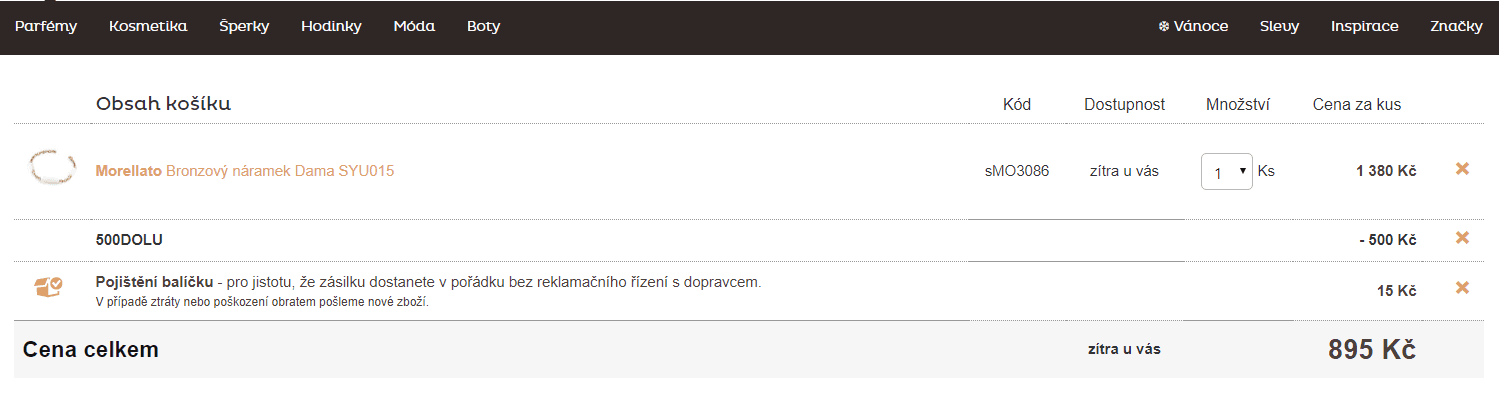 Bronzový náramek Morellato SYU015