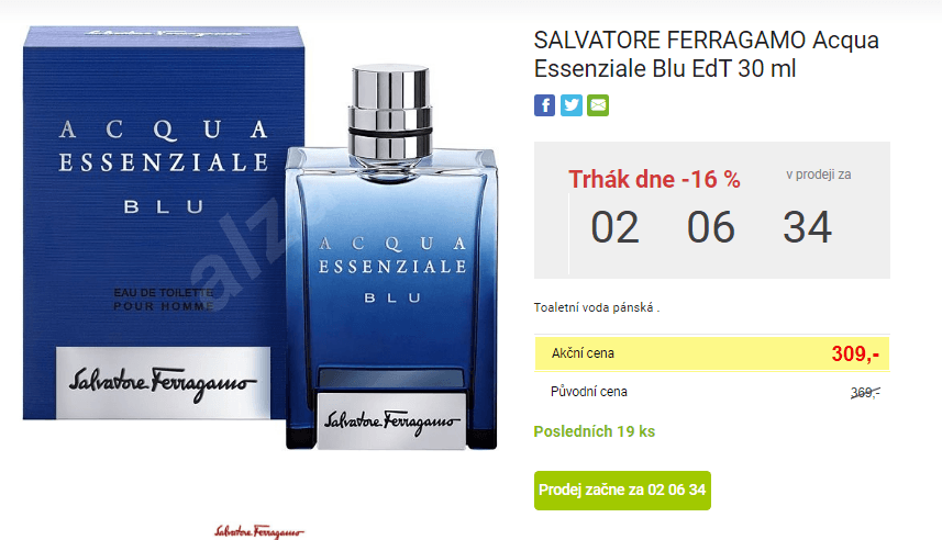 Pánský parfém Salvatore Ferragamo, 30ml