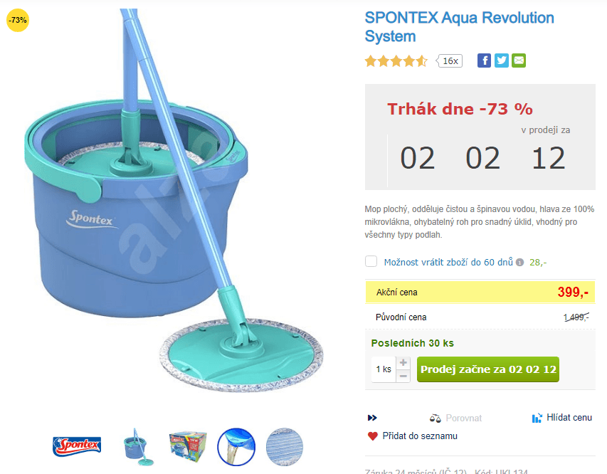 Úklidová sada SPONTEX Aqua Revolution System