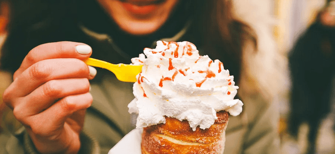 1× trdelník se zmrzlinou + nápoj 