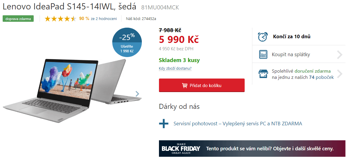 Lenovo, 2,3GHz, 4GB RAM, SSD, 14"