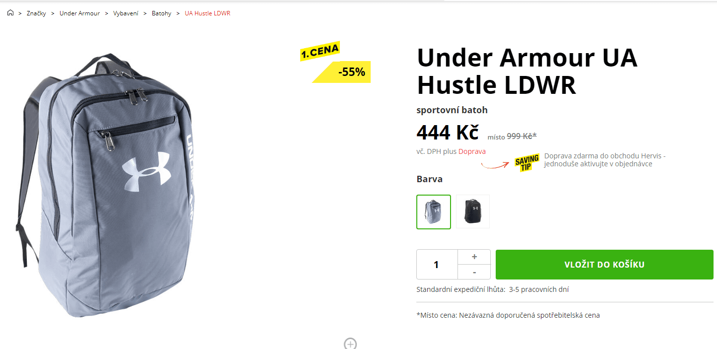 Sportovní batoh UA Hustle LDWR 29 l