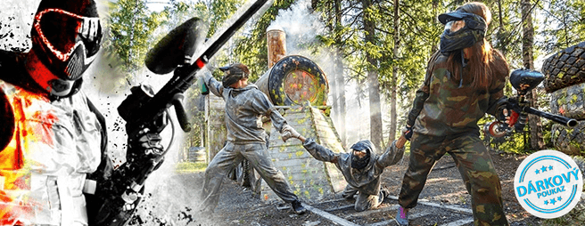 4 hodiny PAINTBALLU pro skupinku přátel