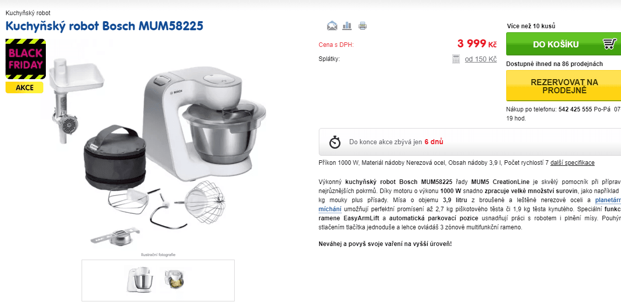Kuchyňský robot Bosch 58225