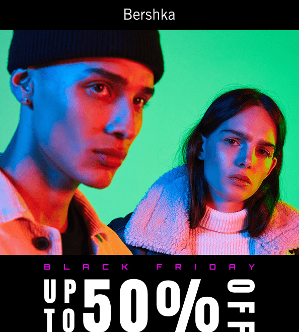 Bershka - Black Friday sleva 50%