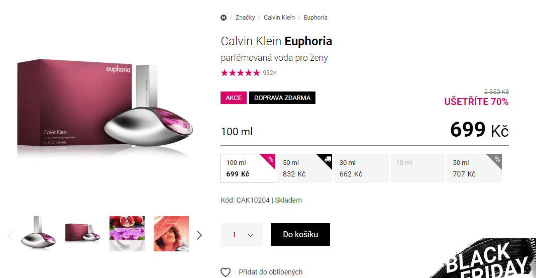 Calvin Klein Euphoria edp 100 ml
