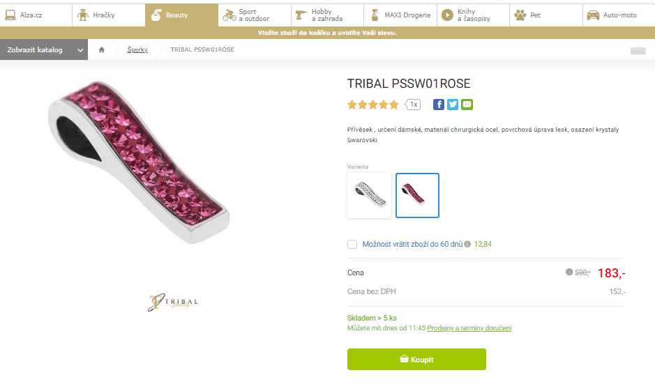 Přívěsek Tribal PSSW01ROSE