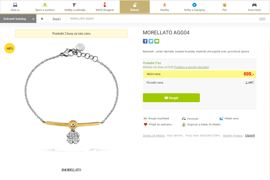 Dámský náramek Morellato AGG04