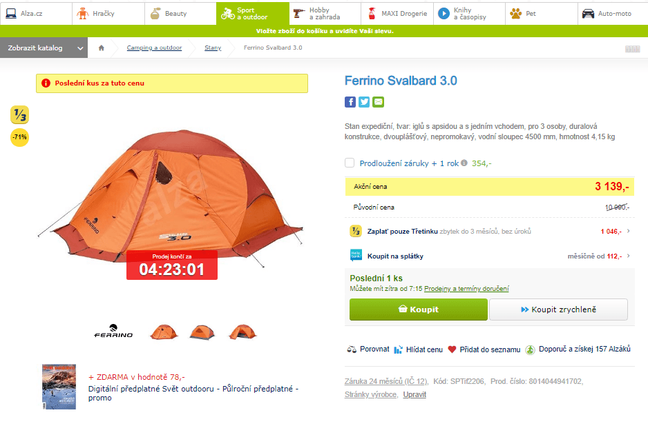 Expediční stan Ferrino Svalbard 3.0