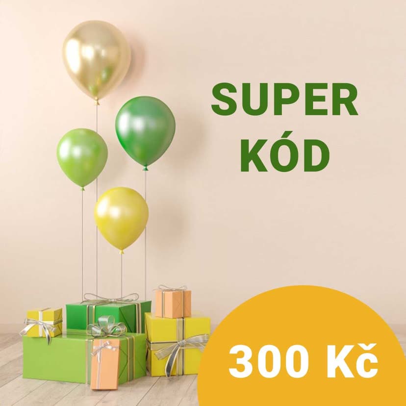 Sleva 300 Kč při nákupu nad 300 Kč