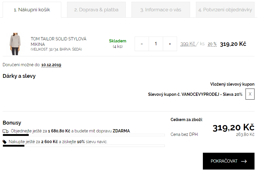 Extra sleva 20% na výprodeje