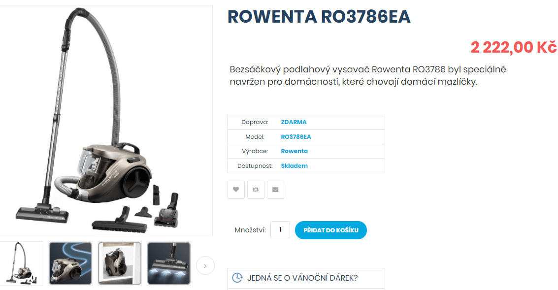 Bezsáčkový cyklonový vysavač Rowenta 3786