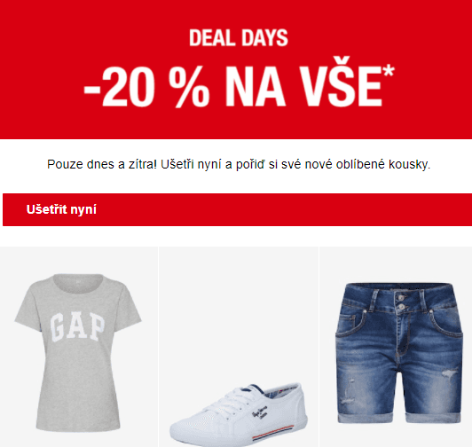 Extra sleva 20% i na výprodej AboutYou