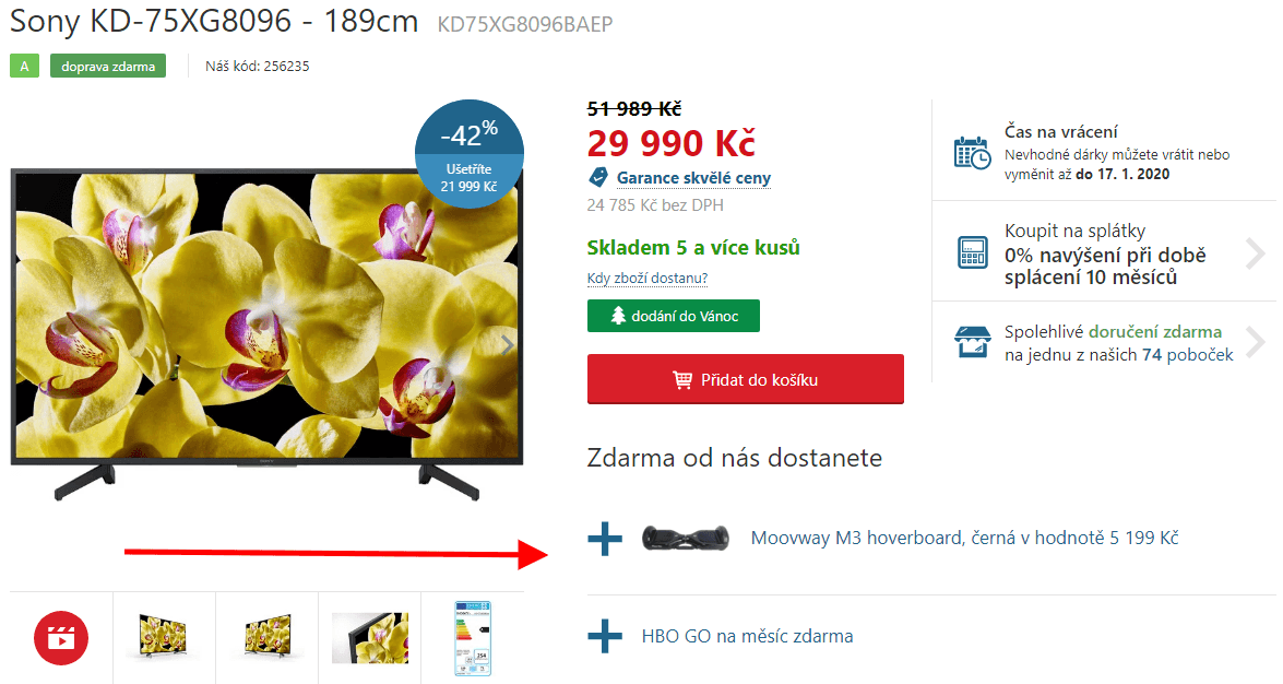 Ultra HD Smart TV, HDR, 189cm, SONY