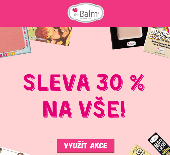 TheBalm.cz - sleva 30% na všechno