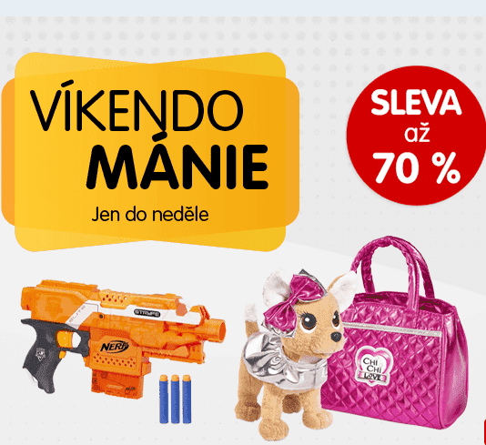 Slevy až 70% na vybrané hračky