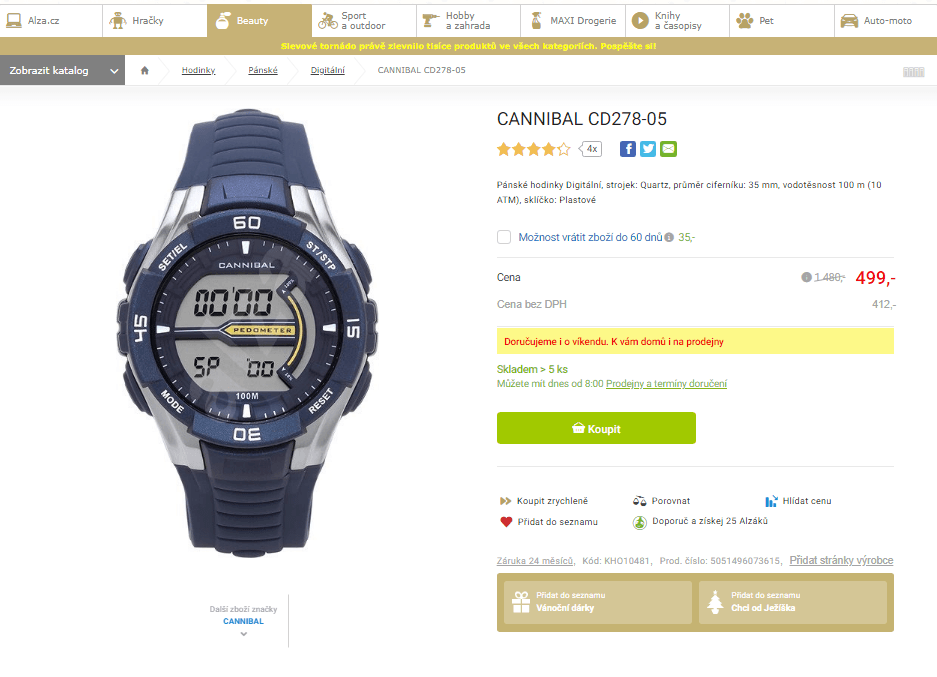 Pánské hodinky Cannibal CD278-05